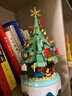 乖明星新年礼物儿童玩具男孩女孩生日礼兼容乐高积木拼装圣诞树八音乐盒 实拍图