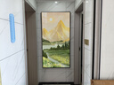 墨派（Mopai）玄关装饰画竖版现代简约走廊过道背景墙壁画入户轻奢挂画免打孔 背有靠山 80*160cm晶瓷+铝合金边框 实拍图