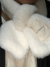 珩昀冬季加厚保暖仿兔毛脖套男士围巾ins女士假领子毛毛护颈椎围脖女 布标款*奶白色【1条装】 实拍图