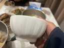 顺祥轻奢碗碟套装陶瓷米饭碗家用高档釉下彩纯白简约碗盘餐具汤面碗 5英寸饭碗 实拍图