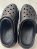 卡骆驰（crocs）经典泡芙Clog男女一脚蹬懒人沙滩鞋 CR207521-001 38 实拍图