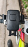 新款电动车摩托车后视镜手机支架户外骑行防震自行车导航支架工厂 车把款+防抖机械卡扣 通用款 实拍图