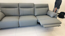左右沙发简约客厅零靠墙电动功能皮艺沙发DZY6013三左 青云灰 实拍图