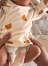 【婴儿春夏半背衣】2件装0-3月初生婴儿a纯棉无骨半背衣春夏款 四季款-2件装(蒲公英+系带熊) 52 实拍图