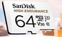 闪迪（SanDisk）存储卡内存TF卡Micro SD卡车载监控摄像头行车记录仪卡 耐擦写/自动覆盖 64G 监控记录仪专用卡 100M/S 实拍图