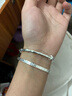 顺庆银楼S9999足银手镯女竹节手镯年轻款银镯子新款银饰送好友开学礼物 竹报平安银手镯约20克+证书 实拍图