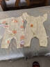 爱宝适婴儿连体衣纯棉春秋冬新生儿宝宝哈衣和尚服红心熊2件T141 59码 实拍图