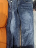 真维斯（Jeanswest）王一博代言牛仔裤男秋冬新款天丝舒适修身直筒高端潮牌休闲裤子男 蓝灰【天丝厚款】 34 码(2尺7) 【建议150-160斤】 实拍图