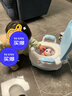 小哈伦儿童马桶婴儿坐便器婴幼儿尿盆小孩宝宝小便器3D软垫坐垫天蓝 实拍图