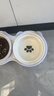licheers猫碗陶瓷猫粮双碗斜口不黑下巴宠物幼猫咪吃饭食盆喝水喂食一体 实拍图