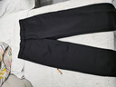 罗蒙（ROMON）休闲裤男商务休闲时尚职业西装裤弹力修身加绒裤子男装黑色32 实拍图