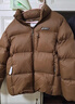亚瑟士童装25年冬季男女童短款泡芙面包服轻量蓬松舒适防水 棕色 85%绒子 120 充绒123.7g 实拍图