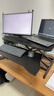 代斯克升降电脑桌升降架站立式工作台办公站立式气动电脑支架办公书桌 豪华气动无极升降—黑色80cm 实拍图
