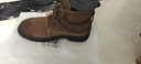 马登工装靴男士复古马丁靴英伦风高帮棕色皮鞋加绒休闲户外沙漠靴子 黄棕色 （加绒） 45 (275mm) 实拍图