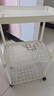 京东物流 落地小推车置物架家用玩具零食办公桌卫生间厨房储物架 白色三层 实拍图