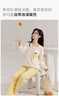 都市丽人女士睡衣女100%纯棉长袖长裤秋季安心全棉家居服可外穿浅杏XL 实拍图