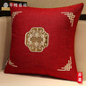 华幔盛庭新中式抱枕靠垫套沙发靠背垫腰枕办公室护腰古典大号床头靠枕含芯 陶然居-红色【多丽丝麻】 50cm*50cm 含枕芯 【加量填充】 实拍图