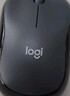 罗技（Logitech）M220 轻音鼠标 无线鼠标 办公鼠标 对称鼠标 带无线微型接收器 灰黑色 实拍图