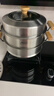 爱仕达（ASD）蒸锅304不锈钢三层家用蒸煮炖汤锅 28CM加高双层蒸笼·原木系列G1 实拍图