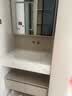轻奢高级岩板热弯一体盆浴室柜组合卫浴柜洗手池卫生间新款可定制 100cm岩板热弯一体盆+智能全镜柜 实拍图