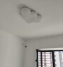 雷士（NVC）LED卧室吸顶灯护眼全光谱智能遥控房间灯云朵造型儿童房灯具 全光谱云朵 40W 三段调光 实拍图