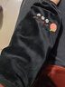 咕咕象（guguxiang）袖套男女士秋冬季长款工作防脏手套手臂袖子护臂套袖可爱袖头护袖 黑色桔子1双 （32002袖套） 实拍图