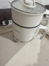 美的宿舍电煮锅不锈钢小型1-2人锅多功能一锅多用泡面锅小型迷你电煮锅小电锅1-2人便携式煮面锅电火锅 1.6L 【食品级不粘 折叠手柄】XZE1621S 实拍图