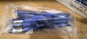 斑马牌（ZEBRA）中性笔 0.5mm子弹头签字笔 学生标记笔走珠水性笔 C-JJ100 JELL-BE 蓝色 5支装 实拍图