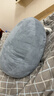 MUJI可当成腰垫使用的柔软靠垫 抱枕 腰托腰靠 炭灰色 35*35*35cm 实拍图