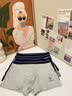 浪莎男士内裤男纯棉抗菌档平角底裤四季款透气棉质男生四角短裤头裤衩 4条装【60S新疆棉+5A级抗菌】 宝蓝+黑色+深灰+浅灰 XL (175/100)【适合120-140斤】 实拍图