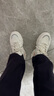 鸿星品尓克断码真皮内增高小白鞋女2025秋季新款厚底网面透气休闲百搭运 814米色密网 （8厘米内增高款） 38 实拍图