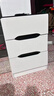幻狐床头柜卧室小型家具柜子收纳柜储物柜轻奢床头置物柜简易主卧边柜 【大容量三抽】黑白色40*40*56cm 实拍图