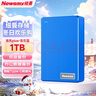 纽曼（Newsmy）1TB 移动硬盘机械 双盘备份 清风Plus系列 USB3.0 2.5英寸 宝石蓝 海量存储 手机连接 格纹设计 实拍图