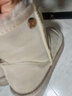 意尔康女靴雪地靴女士棉鞋厚底冬季加绒保暖东北抗寒短靴妈妈靴子 米白2 加绒 39 实拍图
