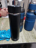 京东物流 智能显温304不锈钢保温杯商务办公直身水杯便携泡茶杯 黑色  带温显500ml 实拍图