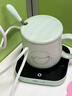 小熊（Bear）加热杯垫陶瓷杯套装恒温电热杯垫办公室家用热牛奶神器55度养生保温杯暖奶热奶器暖暖杯秋冬季礼物 【热销新品】DRBD-C40J6浅绿色套装 0.3L 实拍图
