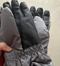 目丸保暖手套男女户外冬天骑行防寒风加绒厚触屏女防水冬季棉滑雪手套 9#深灰色 深度暖手套-男款 实拍图