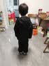 特步童装儿童【小探险家】风衣头盔兼容风帽棉服 丹青黑 130 实拍图