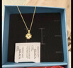 中国黄金（CHINA GOLD）黄金项链女足金四叶草吊坠结婚情人节送女友老婆妈妈生日礼物 足金吊坠+S925链+礼盒【约0.55-0.6】 实拍图