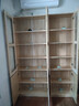 裕乡全实木书柜书架落地置物架客厅带玻璃门储物柜组合多层大容量书橱 【带柜门A+B款】140*200*32cm 实拍图