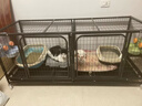 狗笼子宠物店大中小型犬寄养带隔断繁殖笼托盘三层繁育子母鸽子笼 154*62*68cm单层带托盘带隔断-黑色 晒单实拍图