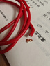 德力西电线国标铜BV/BVR铜芯线4/6/10平方阻燃单芯硬线多股软线 国标足米 BV硬线（红色） 4平方毫米 1m 实拍图