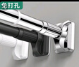 威尔基伸缩晾衣杆晾衣伸缩杆免打孔阳台横杆可晒衣撑杆衣架杆窗帘挂衣杆 珍珠白33管径【适用2.6-3.6米】 实拍图