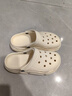 回力洞洞鞋女eva轻便凉拖鞋女休闲两用沙滩鞋外穿 0338 米白  38  实拍图