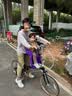 DAHON折叠自行车儿童座椅前置p8k3d10遛娃神器户外骑行配件装备 【紫罗兰-座管版】 实拍图