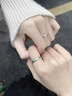 BJYLS999足银戒指女男素圈食指环小众开口纯银尾戒饰品生日礼物送女友 【999足银】极简素圈戒指-女款 实拍图