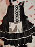 TO ALICE【To Alice】熊之原创lolita古早昭和蛋糕三层裙摆背带裙衬衫套装 C8637黑色背带裙 S 实拍图