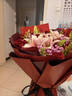 花艺湾鲜花同城配送玫瑰百合花束表白送女友老婆闺蜜生日礼物全国花店 19朵红玫瑰6朵粉百合花束 全国同城配送 留言送花日期 实拍图
