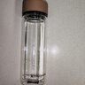 富光男女士双层玻璃杯 高硼硅玻璃304茶隔水杯子 带茶隔泡茶杯320ml 实拍图