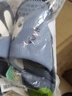 猪爸爸儿童棉麻拖鞋男童秋冬季中大童家居室内防滑女童卡通亲子棉拖蓝24 实拍图